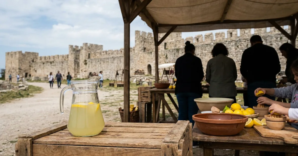 Beşinci yılını kutlayan limonata atölyesi kalede yapıldı - Haber Alaçatı