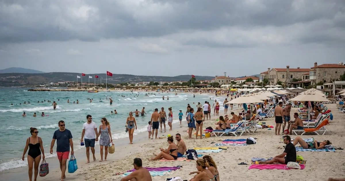 Çeşme'de deniz keyfi: Ilıca Plajı havadan görüntülendi - Haber Alaçatı