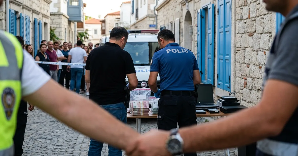 Operasyonda 45 bin avro ve kripto cılız ele geçirildi