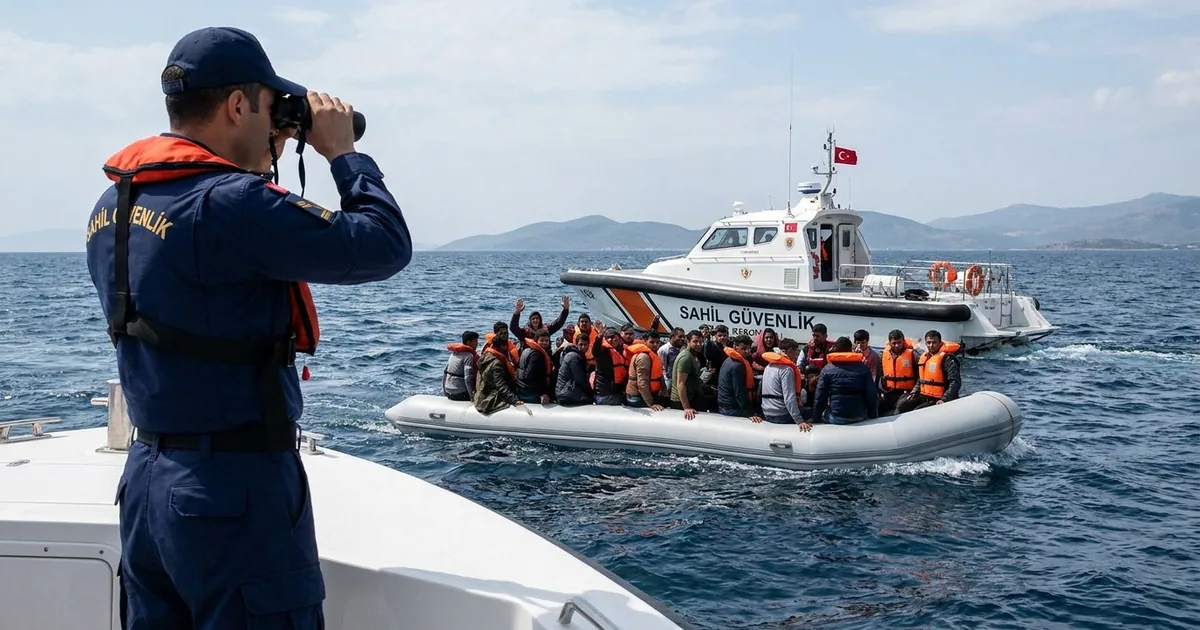 MORAD-11 radarı kaçak botu tespit etti: 20 göçmen yakalandı - Haber Alaçatı