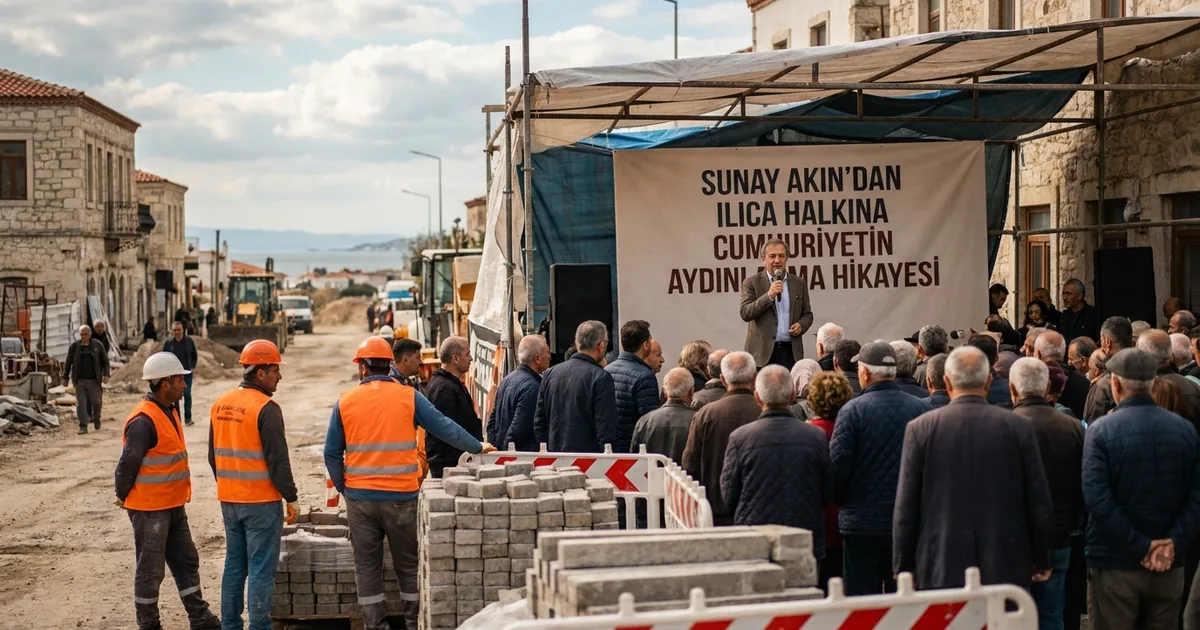 Sunay Akın'dan Ilıca Halkına Cumhuriyetin Aydınlanma Hikayesi - Haber Alaçatı