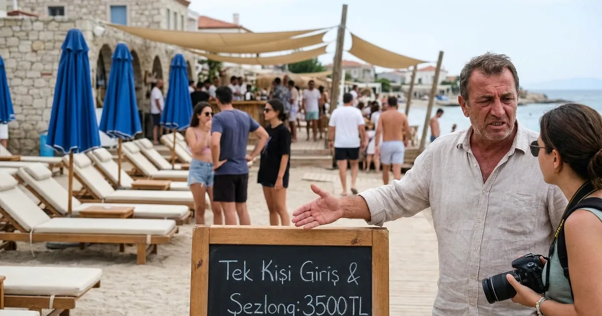 Alaçatı Plajları Şimdiden Alev Aldı: Şezlong Fiyatı Rekor Kırdı
