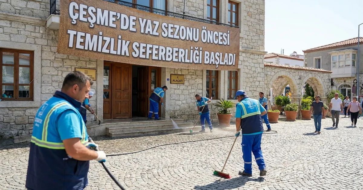 Çeşme'de yaz sezonu öncesi temizlik seferberliği başladı - Haber Alaçatı