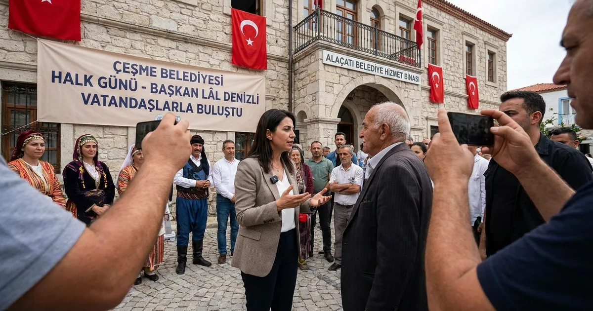 Çeşme Belediye Başkanı Lâl Denizli vatandaşlarla buluştu