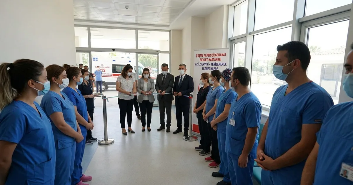 Çeşme Devlet Hastanesi Acil Servisi Yenilenerek Açıldı